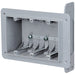 3-Gang Plastic Device Box, Grey