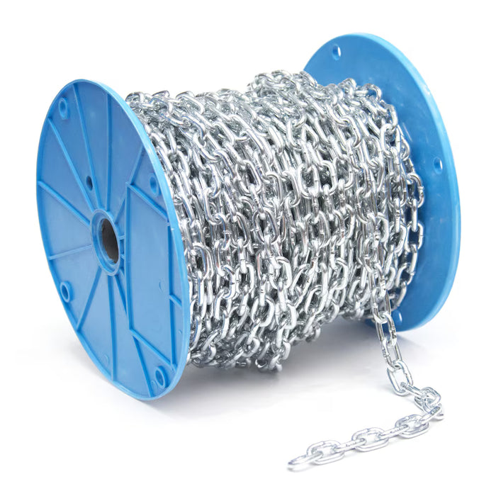 King Chain - #2 Zinc Plated Straight Link Machine Chain (Price Per Foot) - 527872