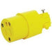 Yellow 3-wire 15A female cord end connector