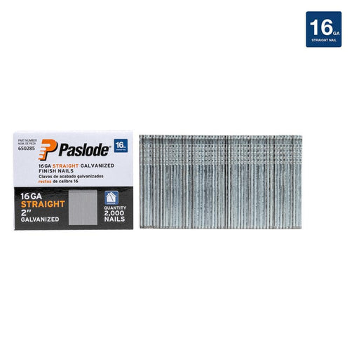 Paslode 16-Gauge Galvanized Straight Brad Nails 2 in. (2000 Pack)