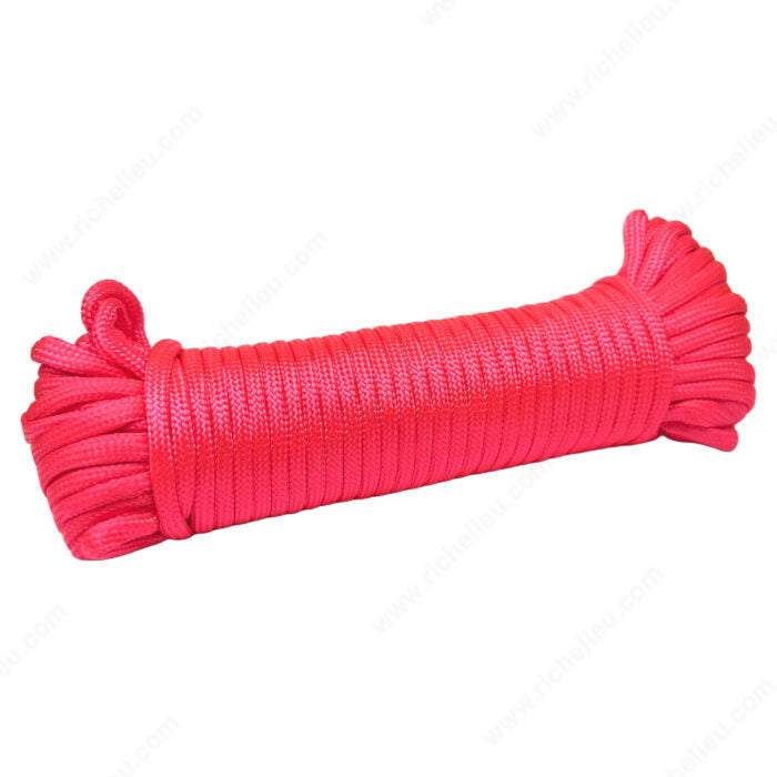 King Cord - 5/32" x 50" Paracord 550 Nylon Rope - Pink