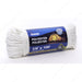 King Cord - 1/4" x 100' White Twisted Polyester Rope - 308121BGV