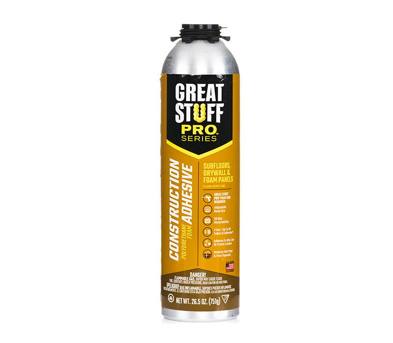 Great Stuff Pro Construction Adhesive 26.5oz can for the Pro dispensing gun