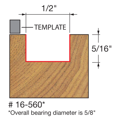 1/2" (Dia.) Mortising Bit