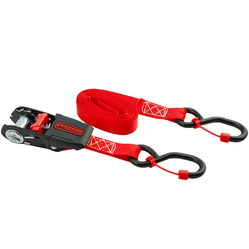 3/4" x 10' Mini Ratchet Straps with Cap Lock Hooks - 4 Pack (600 lb max load) - 07E31405