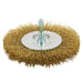 Fine crimped brass coated wire wheel, 4 in., 1/4 in. shank