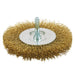 Coarse crimped brass coated wire wheel, 4 in., 1/4 in. shank