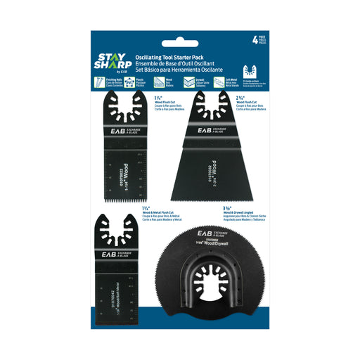 Exchange-A-Blade Stay Sharp Assorted Flush Cut (Wood & Metal) HCS (4 Pc Multipack) Oscillating Accessory item 2070212
