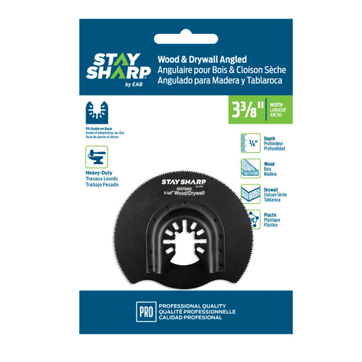 Exchange-A-Blade Stay Sharp 3 3/8 in. Angled Blade (Wood & Drywall) HCS Professional Oscillating Accessory item 2070052