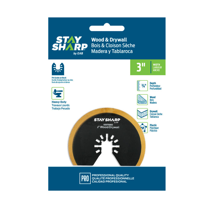 Exchange-A-Blade Stay Sharp 3 in. Wood & Drywall HCS Professional Oscillating Accessory item 2070062