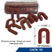 Econ-o-Shim - 2" Horseshoe Plastic Shim (50 Pack) - RED 1/8"