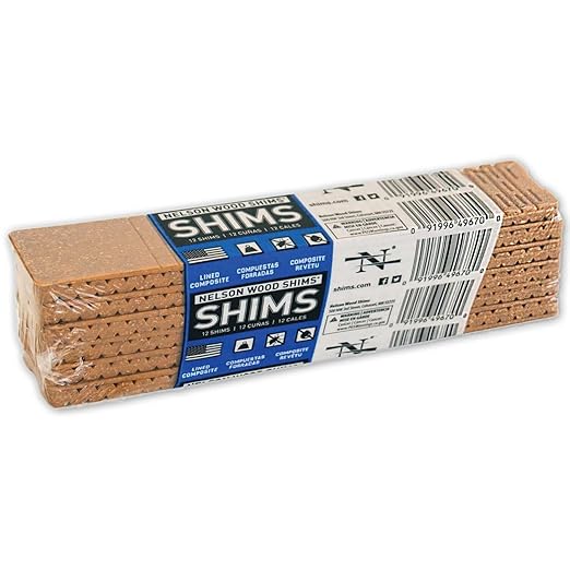 Nelson Wood Shims - 8" Composite Shim (12 Pack) - LL-101
