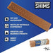 Nelson Wood Shims - 8" Composite Shim (12 Pack) - LL-101
