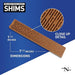 Nelson Wood Shims - 8" Composite Shim (12 Pack) - LL-101