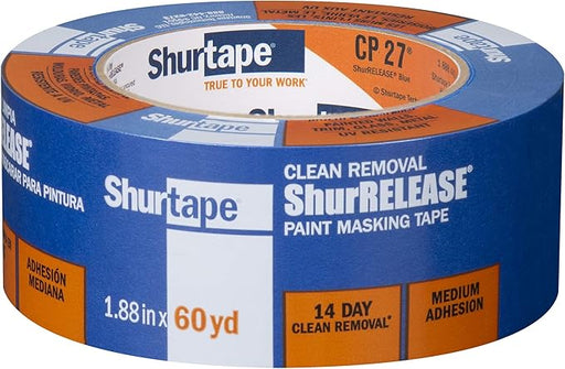48mm x 55mm Shurtape Cp27 Blue Painter Masking Tape