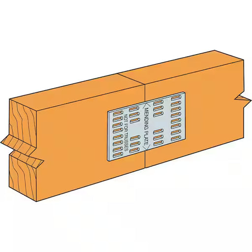 Simpson Strong-Tie MP 2" x 4" 20-Gauge Mending Plate Installed