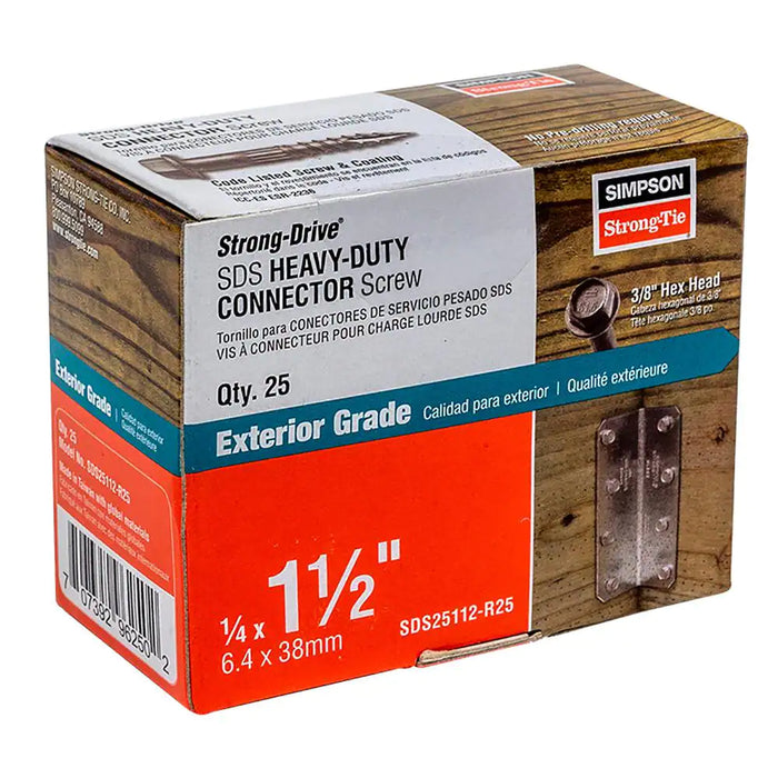 Simpson Strong-Drive 1/4" Diameter SDS Heavy Duty Connector Screws