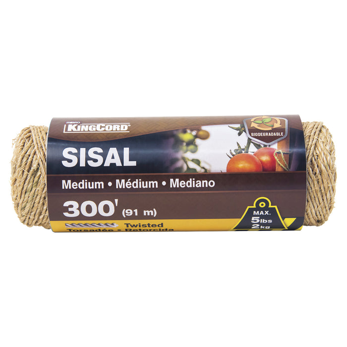KingCord - 300' Medium Sisal Twine - 300141BGP10