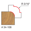 3/16" Radius Rounding Over Bit