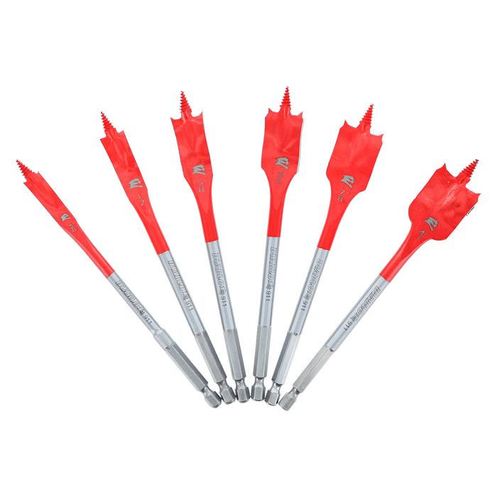 6 pc Spade Bit Set for Wood (6-Piece)