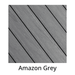 TruNorth TruNorth Enviroboard 5.25" x 1" Hollow Core Reversible Composite Decking colour swatch, Amazon Grey (colour swatch shown; same colour name used across the line)