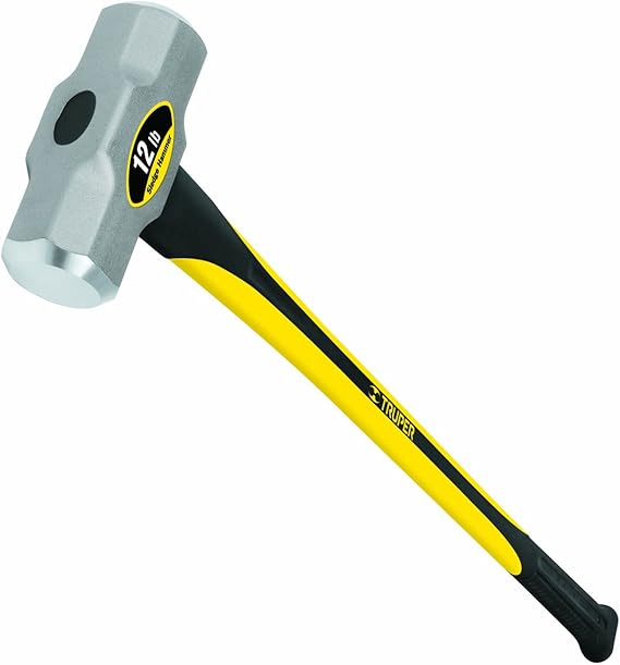 12 lb Heavy Duty Sledge Hammer with Fiberglass Handle - TRU30391
