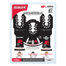 Diablo DOU3BS Universal Fit Bi-Metal Oscillating Blade Set (3-pc) in Packaging