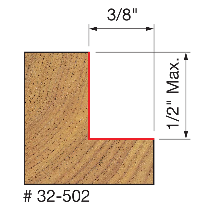 3/8" Depth Rabbeting Bit with Bearings