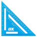 OX Pro 7 in. aluminium rafter square with white laser-etched markings