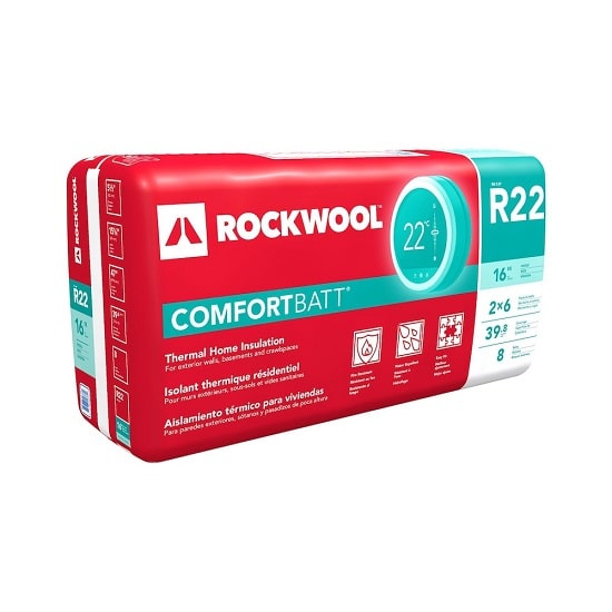 Rockwool Comfortbatt Insulation R22 x 16"