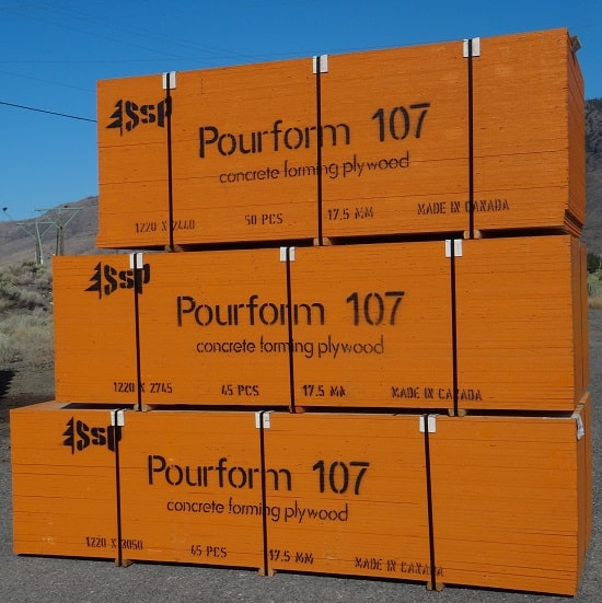 3/8" Pourform 107 MDO Concrete Forming Plywood 4' x 8' — Griff Building